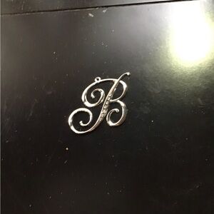 Stylish Silver Initial Pendant